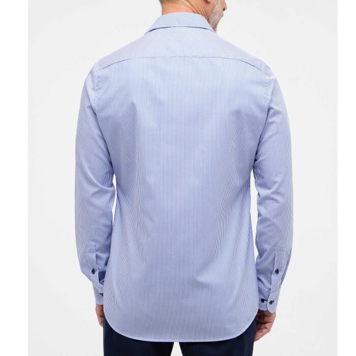 Eterna - Eterna - 8992 16 F140 | Slim fit Skjorte Blå Strib