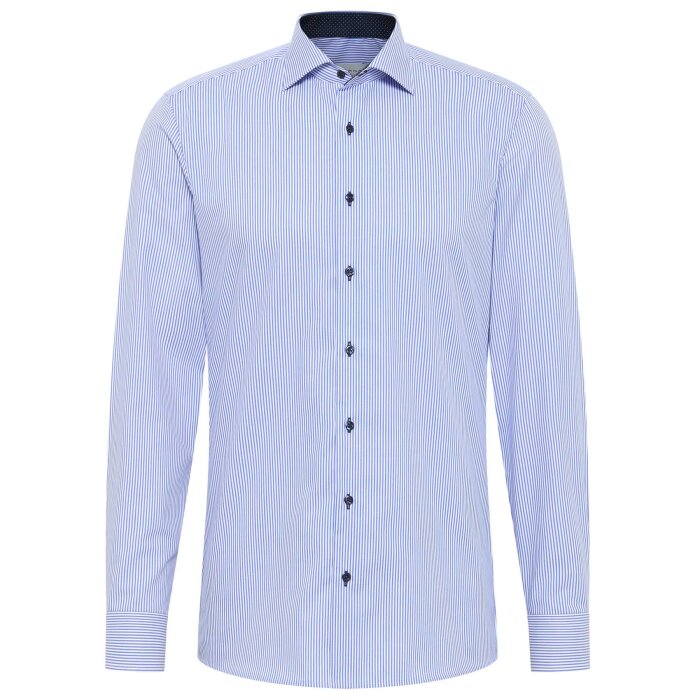 Eterna - Eterna - 8992 16 F140 | Slim fit Skjorte Blå Strib