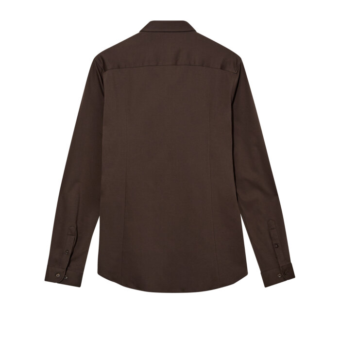 Mos Mosh Gallery - Mos Mosh - Marco crunch shirt | Skjorte Chocolate Brown