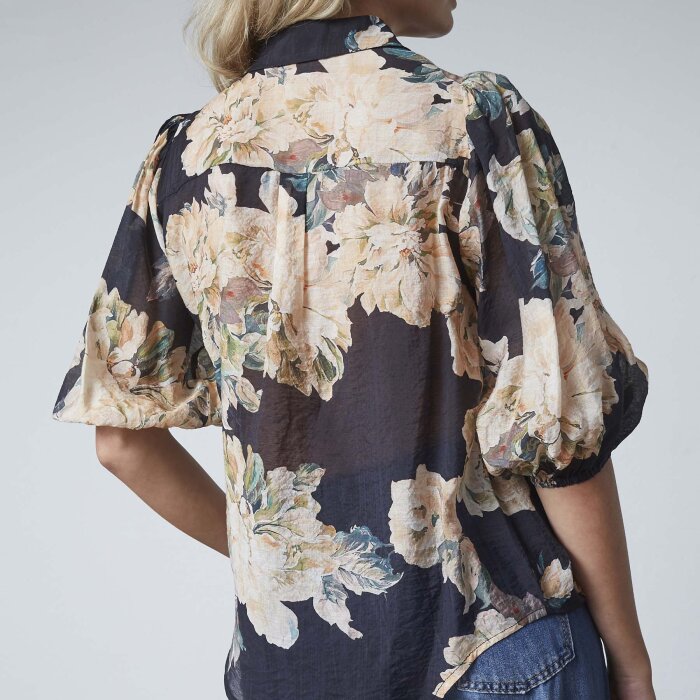 Love&divine ( Dame ) - LOVE&DIVINE - LOVE436-17 | SKJORTE BLACK/FLOWER