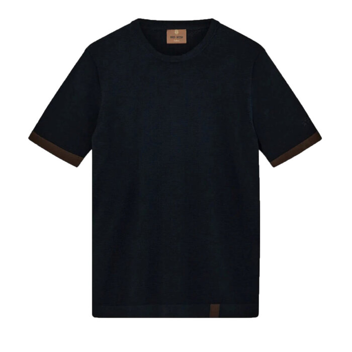 Mos Mosh Gallery - Mos Mosh - Justin crew neck knit | T-shirt Navy