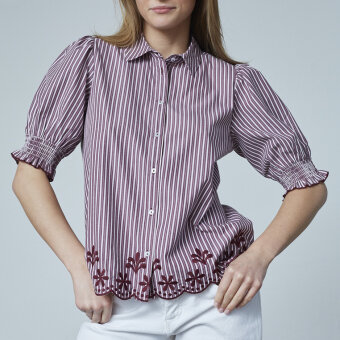 Sisters Point ( Dame ) - SISTERS POINT - ISOLA-SS6 | SKJORTE  BORDEAUX/WHITE