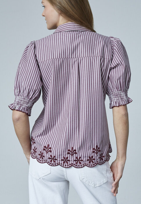 Sisters Point ( Dame ) - SISTERS POINT - ISOLA-SS6 | SKJORTE  BORDEAUX/WHITE