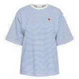 Sisters Point ( Dame ) - SISTERS POINT - VEZ-SS | T-SHIRT CREAM/BLUE Sisters Point ( Dame ) - SISTERS POINT - VEZ-SS | T-SHIRT CREAM/BLUE