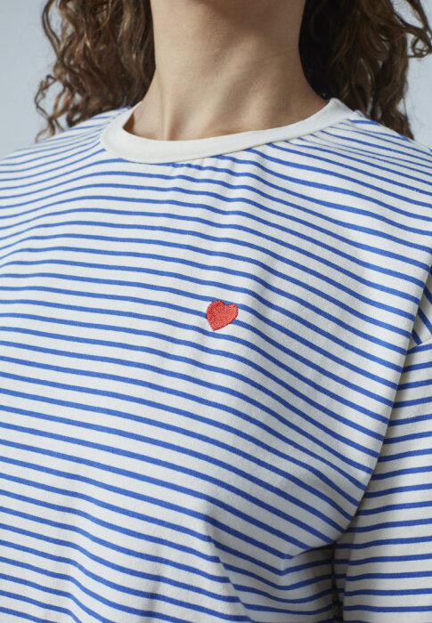 Sisters Point ( Dame ) - SISTERS POINT - VEZ-SS | T-SHIRT CREAM/BLUE