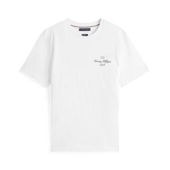 Tommy Hilfiger  - Tommy Hilfiger - Flag script tee | T-shirt White