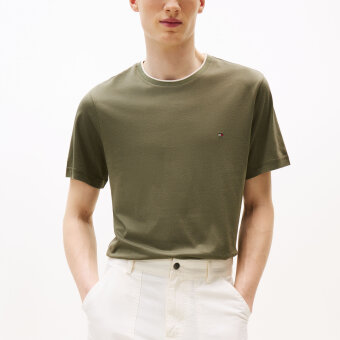 Tommy Hilfiger  - Tommy Hilfiger - Tipped Crew neck | T-shirt Battle green