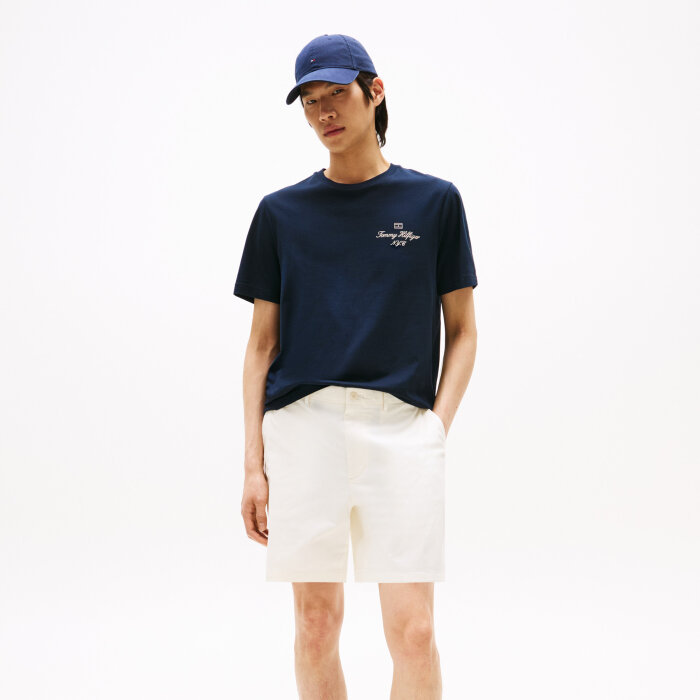 Tommy Hilfiger  - Tommy Hilfiger - Flag script tee | T-shirt Desert Sky