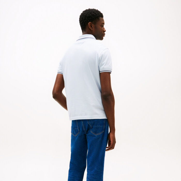 Tommy Hilfiger  - Tommy Hilfiger - Tipped slim fit | Polo T-shirt Breezy Blue