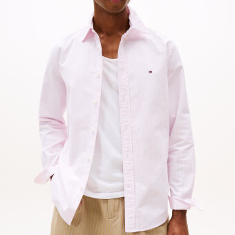 Tommy Hilfiger  - Tommy Hilfiger - Oxford stripe shirt | Skjorte Rose Petal