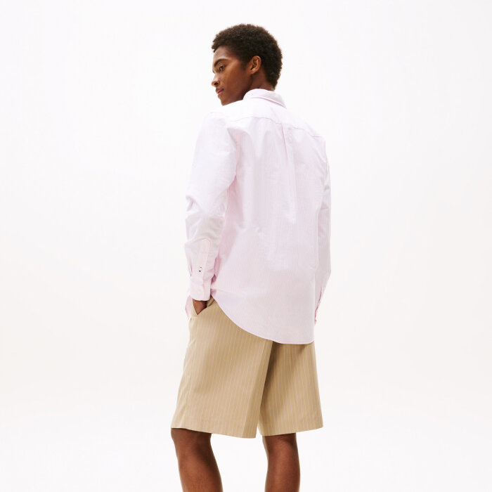 Tommy Hilfiger  - Tommy Hilfiger - Oxford stripe shirt | Skjorte Rose Petal