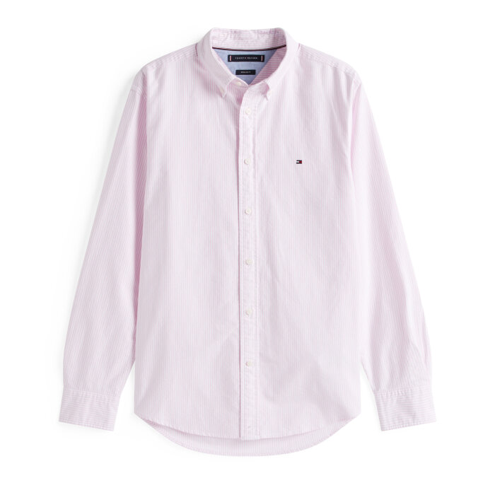 Tommy Hilfiger  - Tommy Hilfiger - Oxford stripe shirt | Skjorte Rose Petal