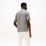 Tommy Hilfiger  - Tommy Hilfiger - Knitted stripe shirt | K/Æ Skjorte Battle Green