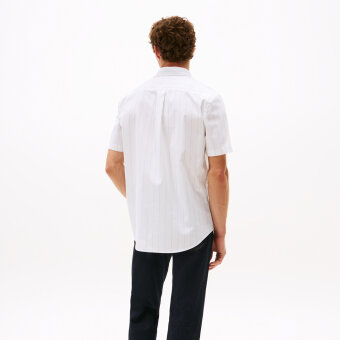 Tommy Hilfiger  - Tommy Hilfiger - Oxford stripe shirt | K/Æ Skjorte Optic White