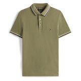 Tommy Hilfiger  - Tommy Hilfiger - Tipped slim fit | Polo T-shirt Battle Green 