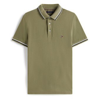 Tommy Hilfiger  - Tommy Hilfiger - Tipped slim fit | Polo T-shirt Battle Green 