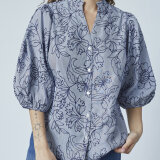 Love&divine ( Dame ) - LOVE&DIVINE - LOVE456-9 | SKJORTE STRIPE/FLOWER