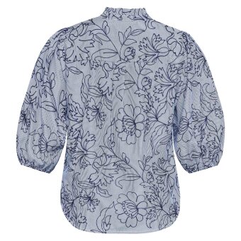 Love&divine ( Dame ) - LOVE&DIVINE - LOVE456-9 | SKJORTE STRIPE/FLOWER