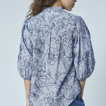 Love&divine ( Dame ) - LOVE&DIVINE - LOVE456-9 | SKJORTE STRIPE/FLOWER