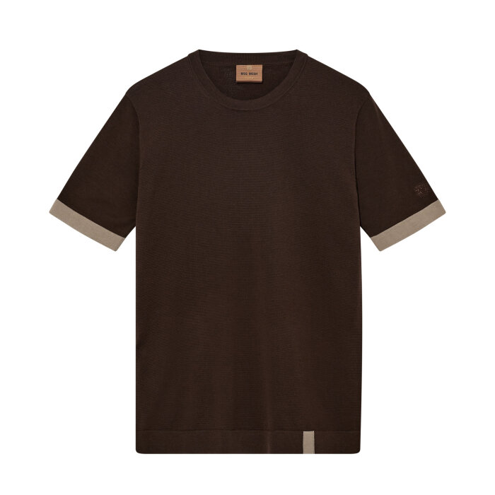 Mos Mosh Gallery - Mos Mosh - Justin crew neck knit | T-shirt Chocolate Brown