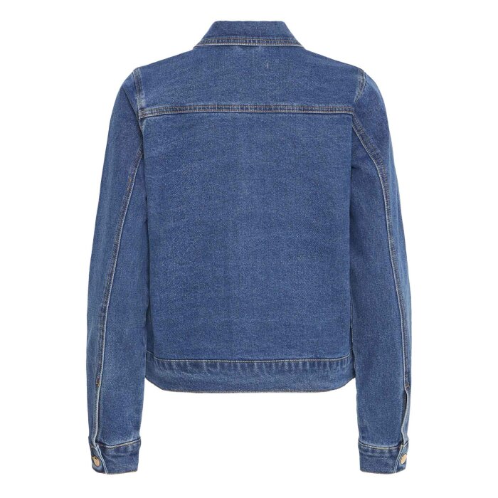 Pulz Jeans ( Dame )  - PULZ - PZCHEL DENIM JACKET | COWBOYJAKKE DARK BLUE DENIM
