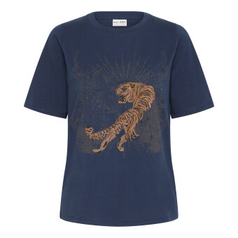 Pulz Jeans ( Dame )  - PULZ - PZKHARI | TSHIRT DARK SAPPHIRE