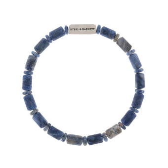 STEEL & BARNETT - Steel & Barnett - Stone Bracelet Colourful Cal | Armbånd Matt Sodalite