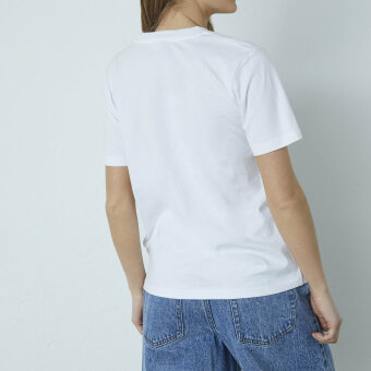 Sisters Point ( Dame ) - SISTERS POINT - HEKA-SS2 | T-SHIRT WHITE/B.COBALT