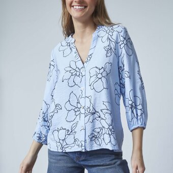 Sisters Point ( Dame ) - SISTERS POINT - VIABA-SH 5 | SKJORTE  L.BLUE/NAVY