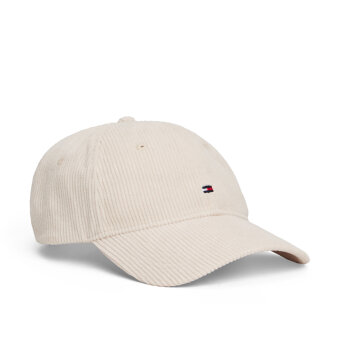 Tommy Hilfiger  - Tommy Hilfiger - TH flag 6 panel cord cap | Kasket Classic Beige