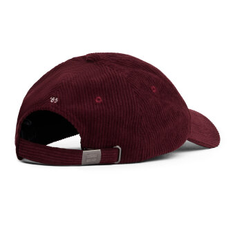 Tommy Hilfiger  - Tommy Hilfiger - TH flag 6 panel cord cap | Kasket Deep Burgundy