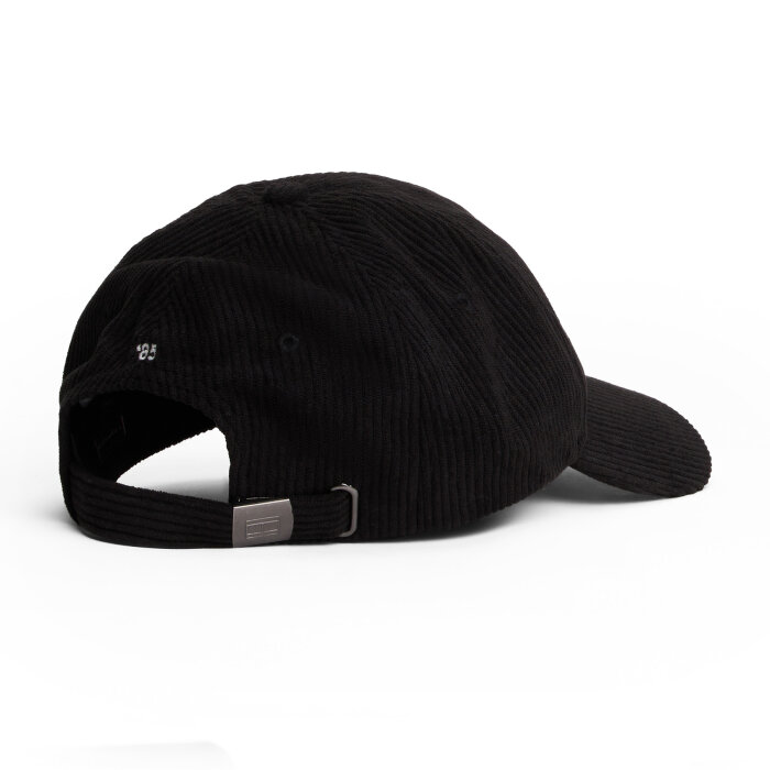 Tommy Hilfiger  - Tommy Hilfiger - TH flag 6 panel cord cap | Kasket Black
