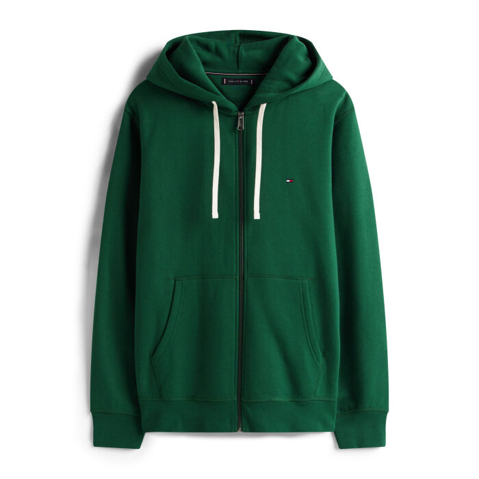 Tommy Hilfiger  - Tommy Hilfiger - Essential fleece zip through | Cardigan Ornamental Green