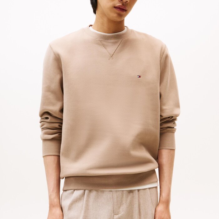 Tommy Hilfiger  - Tommy Hilfiger - Seasonal fleece crew neck | Sweatshirt Coastal Taupe 