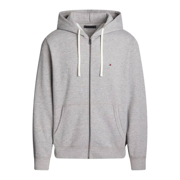 Tommy Hilfiger  - Tommy Hilfiger - Essential fleece zip through | Cardigan Medium Grey
