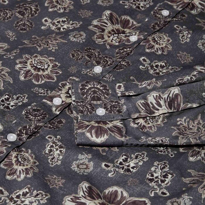 Mos Mosh Gallery - Mos Mosh - Massa Kaleido shirt | Skjorte Antracite