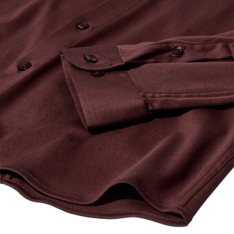 Mos Mosh Gallery - Mos Mosh - Marco jersey shirt | Skjorte Bitter Chocolate 