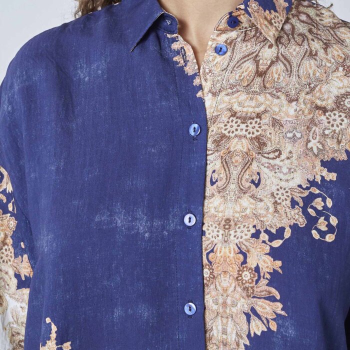 Love&divine ( Dame ) - LOVE&DIVINE - LOVE971-12 | SKJORTE NAVY/PAISLEY