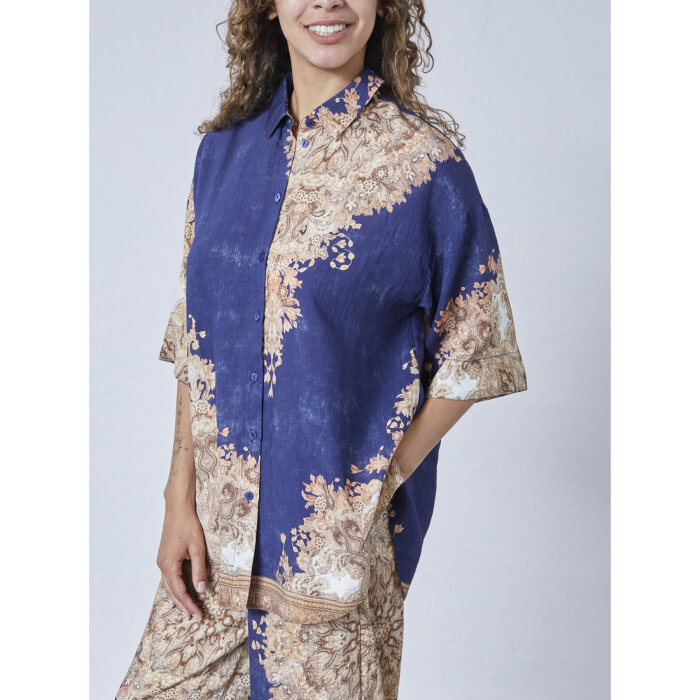 Love&divine ( Dame ) - LOVE&DIVINE - LOVE971-12 | SKJORTE NAVY/PAISLEY