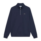LES DEUX - Les Deux - Patch 1/2 zip | Sweatshirt Dark Navy