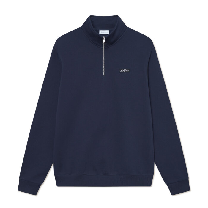 LES DEUX - Les Deux - Patch 1/2 zip | Sweatshirt Dark Navy