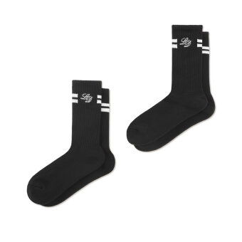 LES DEUX - Les Deux - Half Terry socks | Tennissokker Black