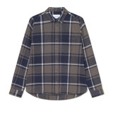LES DEUX - Les Deux - Jeremy flannel shirt | Skjorte Dark Navy