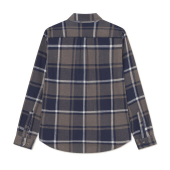 LES DEUX - Les Deux - Jeremy flannel shirt | Skjorte Dark Navy