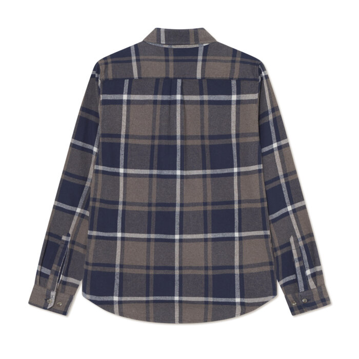 LES DEUX - Les Deux - Jeremy flannel shirt | Skjorte Dark Navy