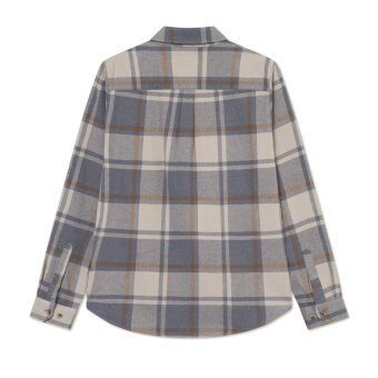 LES DEUX - Les Deux - Jeremy flannel shirt | Skjorte Grey Melange