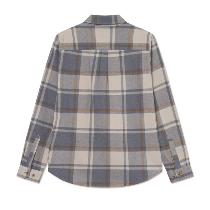 LES DEUX - Les Deux - Jeremy flannel shirt | Skjorte Grey Melange