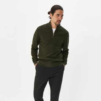 Matinique - Matinique - Lagoon 1/4 zip | Strik Dark Forest