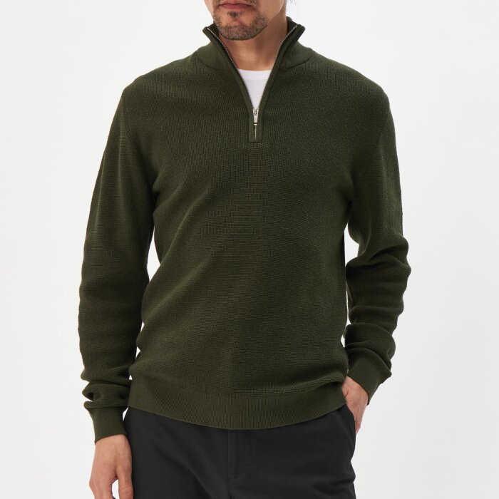 Matinique - Matinique - Lagoon 1/4 zip | Strik Dark Forest