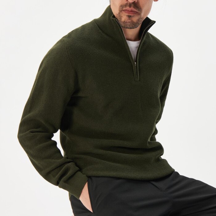 Matinique - Matinique - Lagoon 1/4 zip | Strik Dark Forest